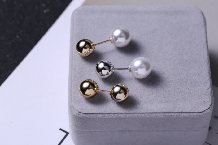 Nhật Bản và Hàn Quốc ngọc trai nhỏ chống ánh sáng trâm cài cổ áo pin khóa áo len cardigan từ pin pin khăn quàng cổ phụ kiện ghim cài áo PNJ