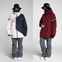 1819HIKARU Korean ski pants single double board male and female with waterproof and abrasion-proof super-body micro-laps