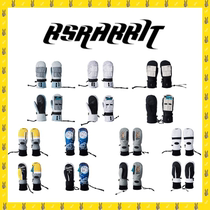 2122BSRABBIT Korean ski gloves single double board male and female with warm waterproof wind pull lock card for a stuffy