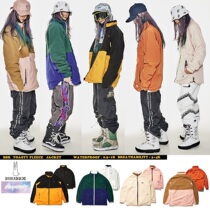 1920BSRABBIT South Korea Ski Suit Single Double Board Men And Womens Waterproof Windproof Jacket Double-sided Grip Suede Thickened Garment