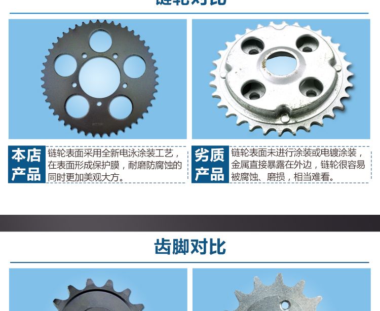 Phụ kiện xe mô tô phân khối lớn thể thao xe địa hình nhông xích cỡ răng 520 525 530 bộ xích - Phụ tùng xe máy