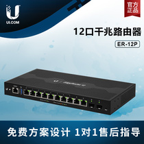 UBNT enterprise gigabit router ER-12P 24v POE router fiber SFP 10 Port Gigabit network
