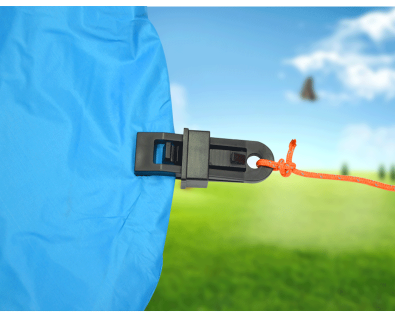 Màn hình bầu trời thêm điểm cố định clip chống gió trường kéo dây nhựa clip lều phụ kiện cá sấu clip an toàn khóa lớn đèn treo lều