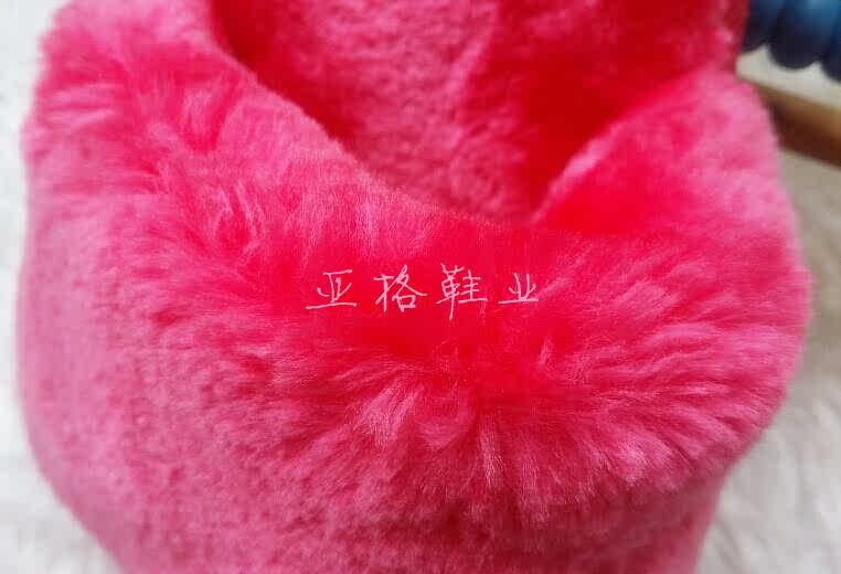 Pantoufles enfants en suède pour hiver - semelle caoutchouc - Ref 1017710 Image 34