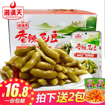 Xiang Mantian Spicy edamame spicy Hunan specialty Cooked food Wine and vegetables Green bean snack sauce stewed food snacks