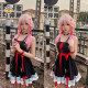 Guilty Crown Qi Qi cosplay little black dress COS costume