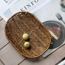 Day Style Fruit Pan Retro Swing Piece Sushi Pastry Dish Home Dry Fruit Basket Creative Fried Snack Snack Basket Plastic
