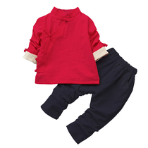 Childrens clothing 2021 spring new baby Hanfu suit men and women children Republic of China style performance clothing Chinese style Tang suit