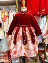 Childrens winter clothes 2021 new girls Chinese style costume dress little girl Tang dress New year dress Princess dress