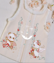 Childrens ancient style Hanfu autumn and winter New Girls Tang suit Chinese style thickened ancient costume Super fairy vest jacket