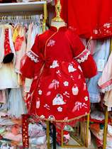 Girls Lolita Princess Dress Childrens Autumn and Winter Dress Girls Long Sleeve Skirt Baby Autumn Dress