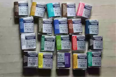 Windsor Newton cotman song solid watercolor block watercolor pigment monochromatic block half block pack
