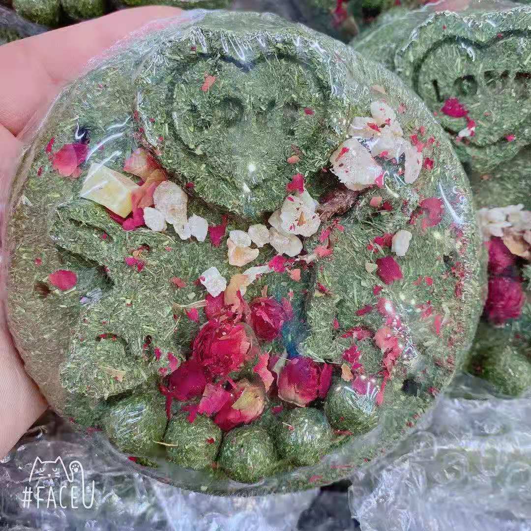 (Rabbit Forest) Pet Rabbit Cake Rabbit Birthday Cake Grass Cake Timothy Makes Rabbit Festive Snacks