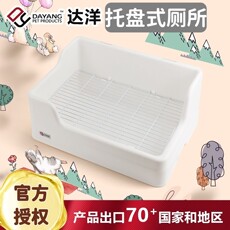 Туалет 兔子林-达洋厕所新款托盘大号兔子厕所防掀翻双固定尿盆屎盆用 Yang