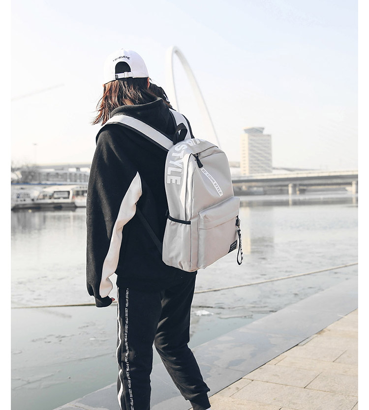 Túi nữ phiên bản Hàn Quốc Harajuku ulzzang khuôn viên cảng gió ba lô nam chụp hình du lịch ba lô thủy triều học sinh trung học balo đẹp nam