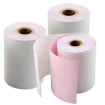 Hot selling white and red two-part printing paper AB300K M188D GP7645 two-layer cash register paper 75x60 small ticket paper