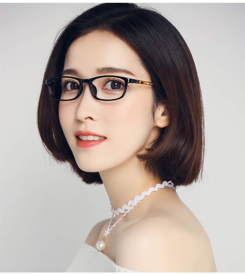 Kính cận thị nữ siêu nhẹ kính mặt nhỏ gọng kính khung kính cận thị nữ mô hình chiều cao kính retro khung nữ kính cận thời trang