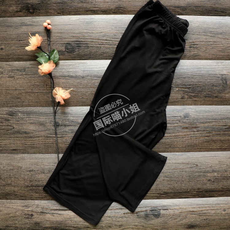 Mùa hè mỏng phần Modal nữ cắt quần quần pyjama kích thước lớn lỏng lẻo căng điều hòa thể thao và quần giải trí quần thể thao nam