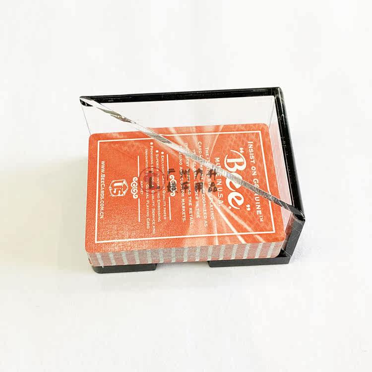 21-point poker stand Caribbean five-card poker waste card stand transparent acrylic material can hold 1-2 cards