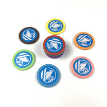 New high-quality monochrome chips Russian roulette color mahjong chess card points tokens anti-counterfeiting can be customized
