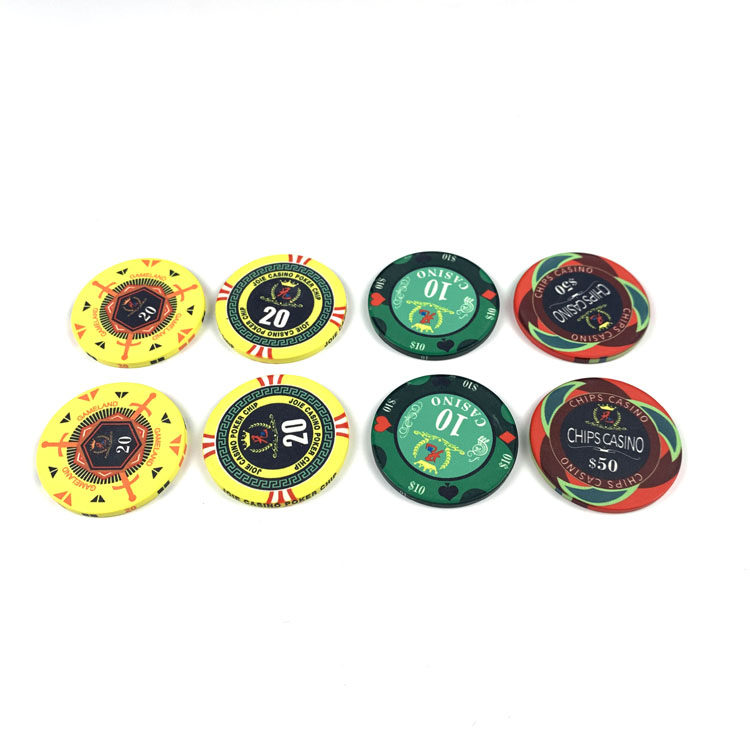 Texas Poker Chip Ceramic Chip to draw customizable design of LOGO pattern customization exclusive anti-counterfeiting