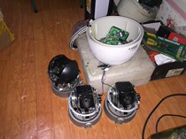 Fiber optic fast ball camera repair NCC-7650 fiber optic high speed ball surveillance camera repair