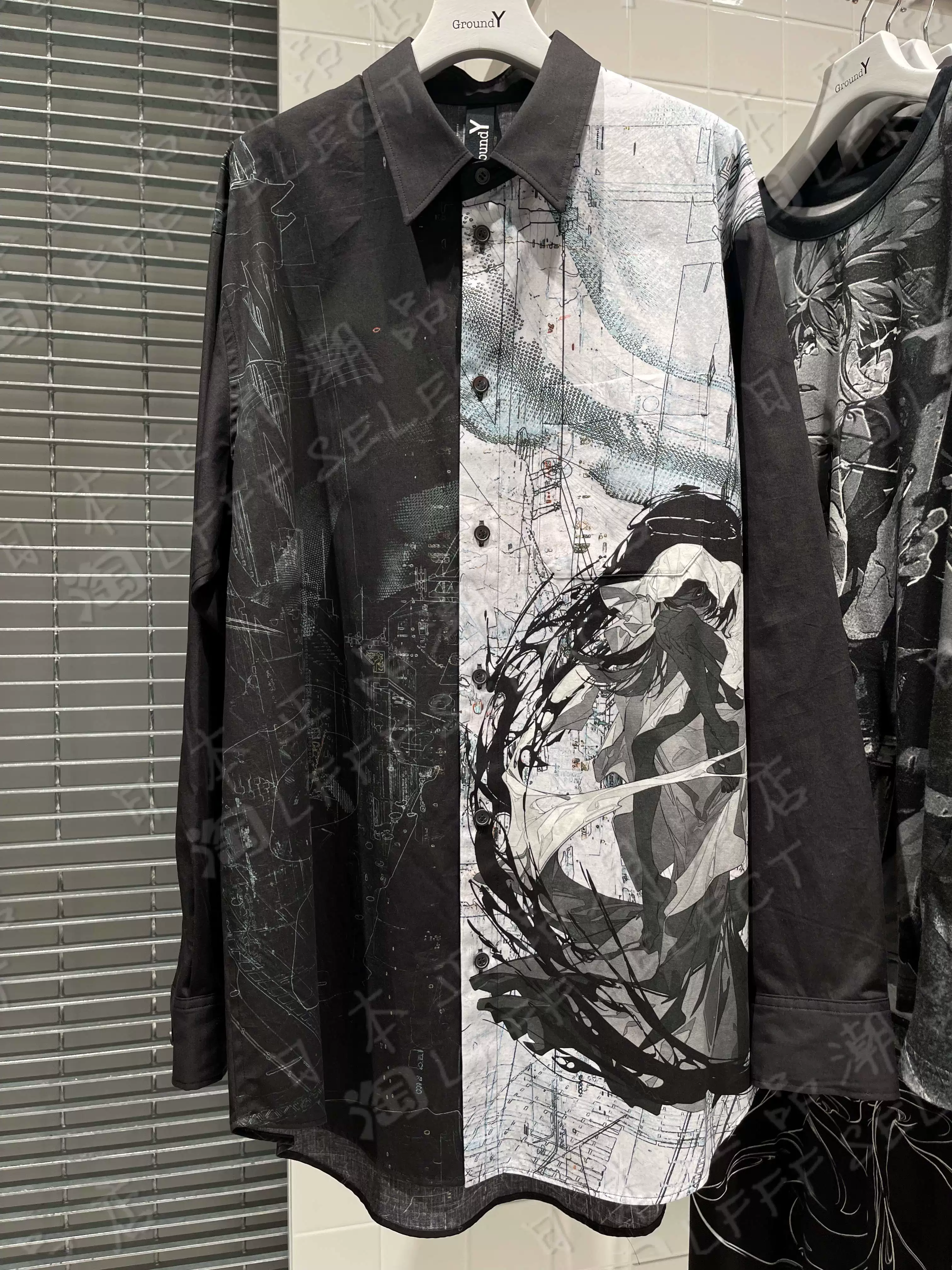 Японский закупочный агент Yamamoto Yoshi GroundY комикс Illustrators Co-branded Printed Patterns Shirts