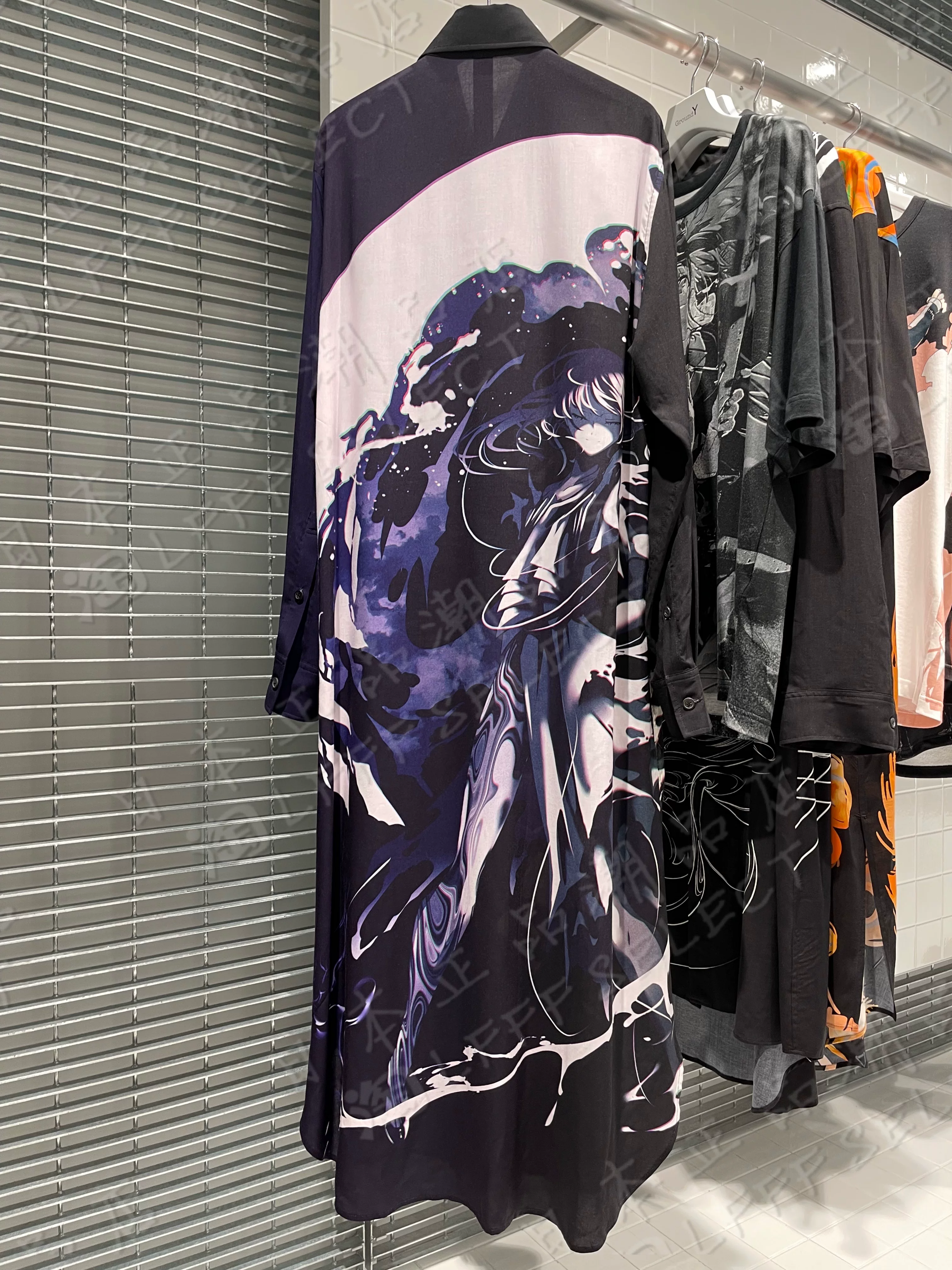 Японский закупочный агент Yamamoto Yoshi GroundY комикс Illustrators Co-branded Printed Patterns Shirts