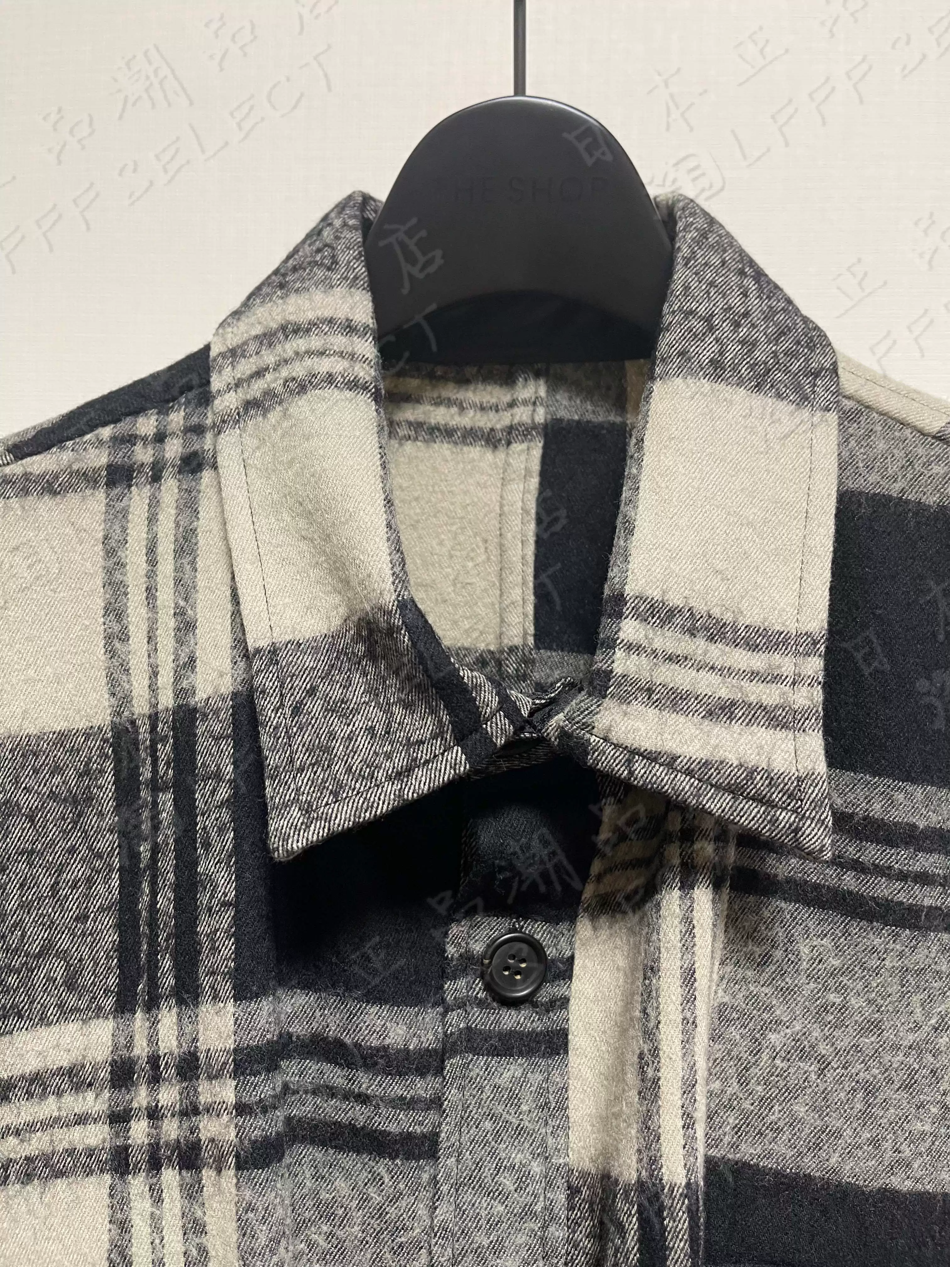 Японский закупочный агент Yohji Yamamoto s'yte SYTE смешанная войлочная клетчатая ткань pattern CPO куртка рубашка