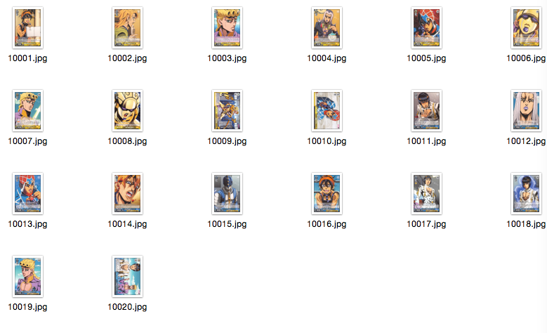 WS black and white wings card jojo's bizarre adventure golden wind pre-group exclusive