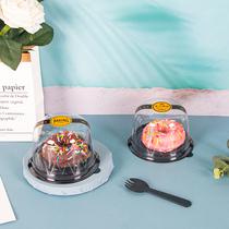 3 inch round doughnut puff box cheesecake mousse small West spot package box baking transparent box