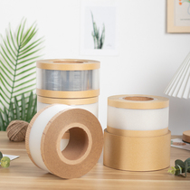 8cm Wide Birthday Mousse Cake Transparent hardwalled sides kraft Paper windowed Frosted Mortar Cake Baking soft Deco