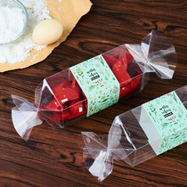 ins new snowflake crisp box nougat cookies candy dessert bag baking transparent box