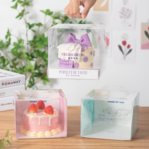 2 inch 4 inch 5 inch 2 45 inch Cake Box Portable Transparent Popcorn Cake Mousse Cake Puff Packaging Box