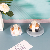 New Pint Day Style Dense Burn Packing Box Coconut Milk Small Side Sweet Pint West Point Packing Box Baking Transparent Square Cake Box