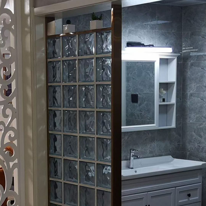 Hollow glass brick partition wall household transparent square bathroom bedroom bedroom living room entrance hall crystal brick