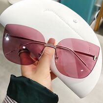 Ins Fashion Net Red ladies big frame sun glasses sunglasses little red book star face-lift anti-ultraviolet glasses
