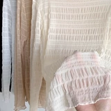 Шелковый приятный телу весенний лонгслив, рубашка, высокий воротник