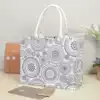 Waterproof linen bag Large capacity shopping bag Travel bag Shoulder bag Portable storage bag Mommy bag Grocery bag