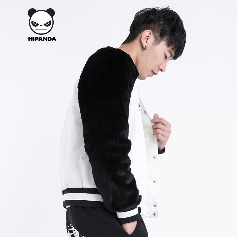 HIPANDA Xin chào Panda Thiết kế Tide Quốc Tide nam mùa thu / mùa đông mùa thu và mùa đông Mickey Gấu Scalp Grass Coat