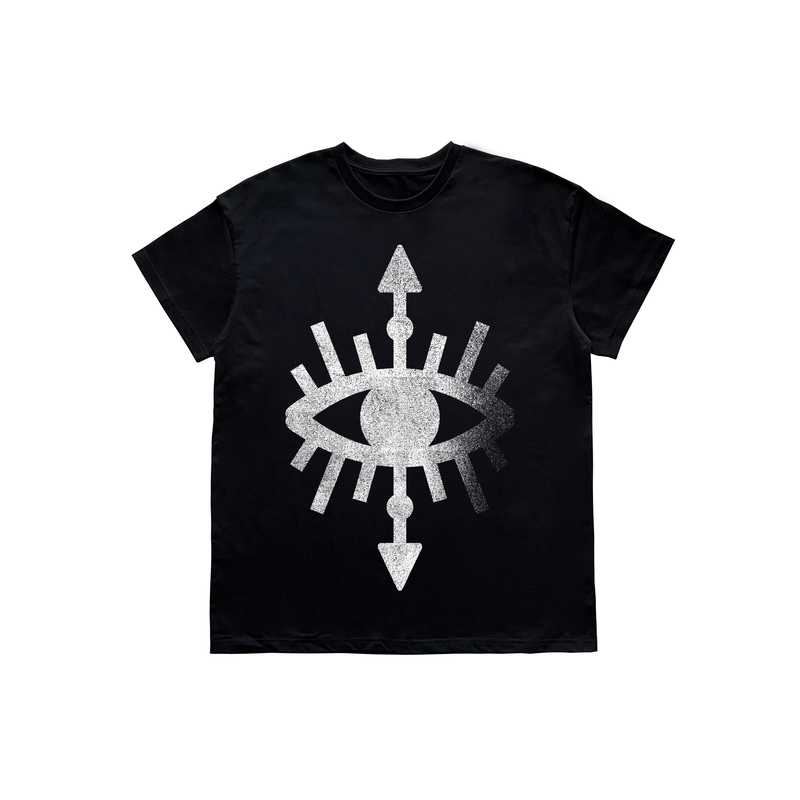Phantomhunter Hunter's Eye Street Eye Print Round Neck Short Sleeve T-Shirt Tee Phantomhunter Hunter's Eye Street Eye Print Round Neck Short Sleeve T-Shirt Tee