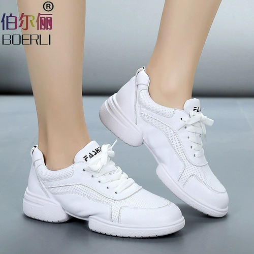 Летняя белая обувь, дышащие танцующие туфли, мягкая подошва