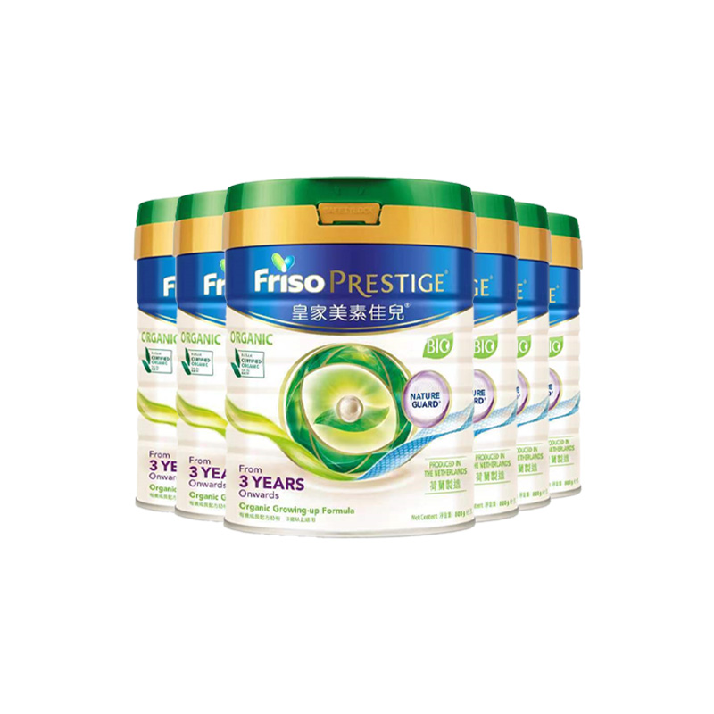 【自营】美素佳儿港版皇家有机荷兰进口奶粉4段(3岁以上)800g*6罐