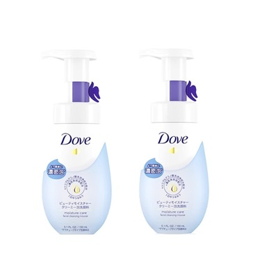 Dove多芬氨基酸洗面奶女男士清洁洁面泡沫洁面乳泡泡 150ml*2