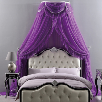 Queen Fan luxury European court mosquito net bed mantle Winter and Summer 2 with bedside decoration princess style classic retro mosquito net