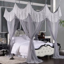 Mosquito Net ins Wind gray landing three door winter decoration 2 with the curtains mosquito net 1 8m bed double household