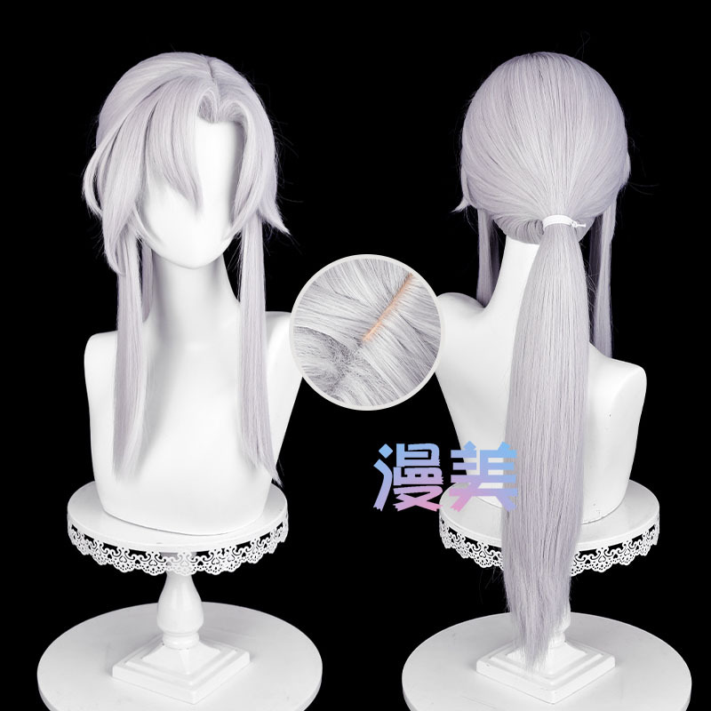 Anime Seraph of the End: Vampire Reign, Ferid Batelli Cosplay Wig, Realistic Scalp with Hairline