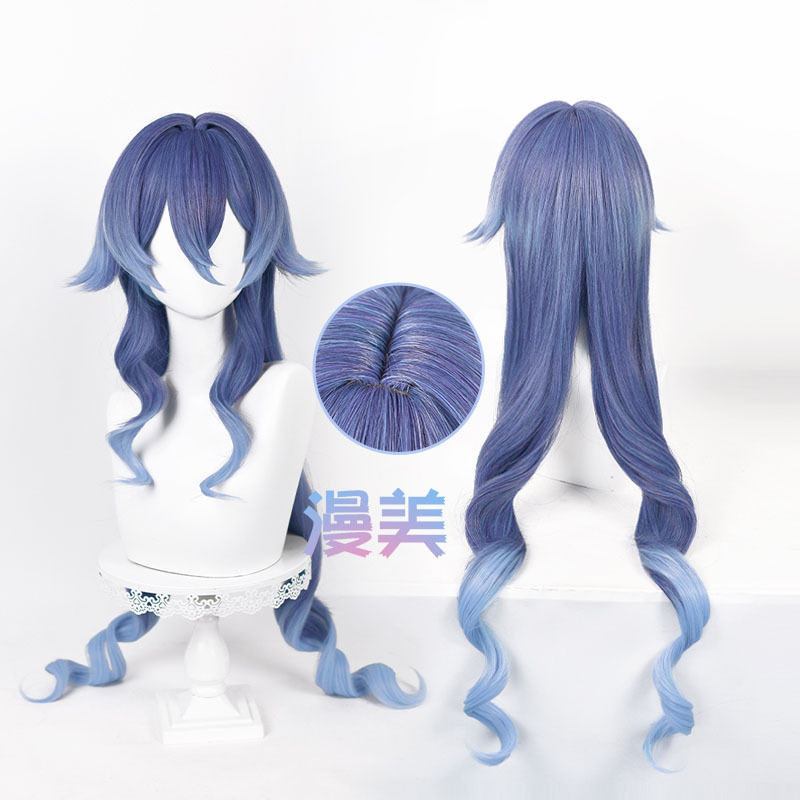 Manmei Original Layla God Cosplay Wig Simulated Scalp t Color Gradient
