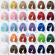 Manmei Universal Cosplay Wig Bob Hair Pear Blossom Cut Inward Curled Face-Slimming Sideburns Short Hair Practice Styling Bobo