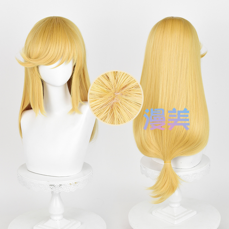 Manmei My Little Pony Anthropomorphic Figure Color Applejack Cosplay Wig Realistic Scalp Top